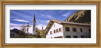Low Angle View Of A Church, Holzgau, Lechtal, Austria Fine Art Print