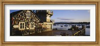 Building at the waterfront, Fishing Village, Mount Desert Island, Maine, USA Fine Art Print