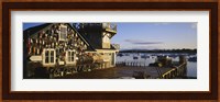 Building at the waterfront, Fishing Village, Mount Desert Island, Maine, USA Fine Art Print