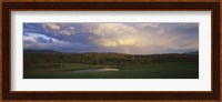 Clouds over a landscape, Eden, Vermont, New England, USA Fine Art Print