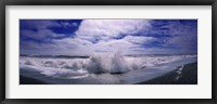 Waves breaking at the coast, Iceland Fine Art Print