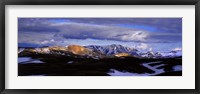 Clouds over snowcapped mountains, Fjallabak, Central Highlands, Iceland Fine Art Print