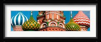 Mid section view of a cathedral, St. Basil's Cathedral, Red Square, Moscow, Russia Fine Art Print