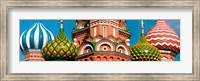 Mid section view of a cathedral, St. Basil's Cathedral, Red Square, Moscow, Russia Fine Art Print