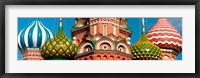 Mid section view of a cathedral, St. Basil's Cathedral, Red Square, Moscow, Russia Fine Art Print