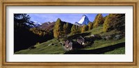 Low angle view of a mountain peak, Matterhorn, Valais Canton, Switzerland Fine Art Print