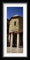 Two people sitting in a mosque, Umayyad Mosque, Damascus, Syria Fine Art Print