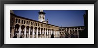 Group of people walking in the courtyard of a mosque, Umayyad Mosque, Damascus, Syria Fine Art Print