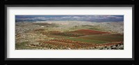 Panoramic view of a landscape, Aleppo, Syria Fine Art Print