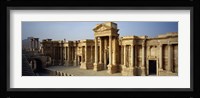 Facade of a building, Palmyra, Syria Fine Art Print