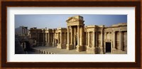 Facade of a building, Palmyra, Syria Fine Art Print