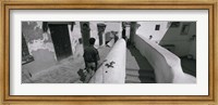 Rear view of a man walking in front of a building, Casaba, Algiers, Algeria Fine Art Print