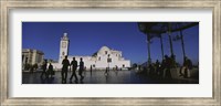 Tourists walking in front of a mosque, Jamaa-El-Jedid, Algiers, Algeria Fine Art Print