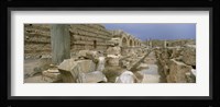 Ruins of ancient Roman city, Leptis Magna, Libya Fine Art Print