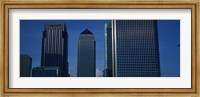 Skyscrapers in a city, Canary Wharf, London, England Fine Art Print