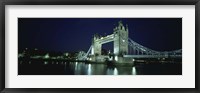 Bridge across a river, Tower Bridge, Thames River, London, England Fine Art Print