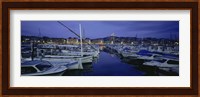 Boats docked at a port, Old Port, Marseille, Bouches-Du-Rhone, Provence-Alpes-Cote Daze, France Fine Art Print