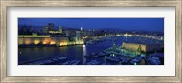 Old Port at dusk, Marseille, Bouches-Du-Rhone, Provence-Alpes-Cote Daze, France Fine Art Print