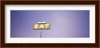 Low angle view of an old sign board, Highway 395, California, USA Fine Art Print