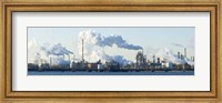 Oil refinery at the waterfront, Delaware River, New Jersey, USA Fine Art Print