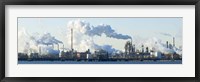 Oil refinery at the waterfront, Delaware River, New Jersey, USA Fine Art Print