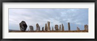 Rocks on a landscape, Callanish Standing Stones, Lewis, Outer Hebrides, Scotland Fine Art Print