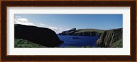 High angle view of an inlet, Shetland Islands, Scotland Fine Art Print