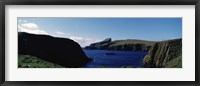 High angle view of an inlet, Shetland Islands, Scotland Fine Art Print
