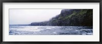 Rock formations at the waterfront, Cliffs Of Moher, The Burren, County Clare, Republic Of Ireland Fine Art Print