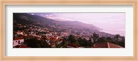 High angle view of a town, Fortela de Pico, The Pico Forte, Funchal, Madeira, Portugal Fine Art Print