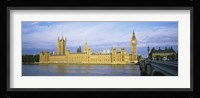 Government building at the waterfront, Thames River, Houses Of Parliament, London, England Fine Art Print