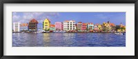 Buildings at the waterfront, Willemstad, Curacao, Netherlands Antilles Fine Art Print
