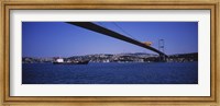 Low angle view of a bridge, Bosphorus Bridge, Bosphorus, Istanbul, Turkey Fine Art Print
