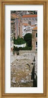 High angle view of the old ruins in a town, Dubrovnik, Croatia Fine Art Print