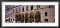 Group of people in front of a palace, Rector's Palace, Dubrovnik, Croatia Fine Art Print