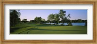 Lake on a golf course, White Deer Run Golf Club, Vernon Hills, Lake County, Illinois, USA Fine Art Print