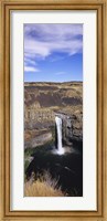 High angle view of a waterfall, Palouse Falls, Palouse Falls State Park, Washington State, USA Fine Art Print