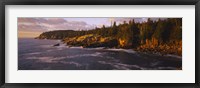 Rock formations at the coast, Monument Cove, Mount Desert Island, Acadia National Park, Maine Fine Art Print
