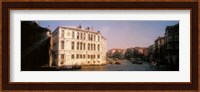 Sun lit buildings, Grand Canal, Venice, Italy Fine Art Print