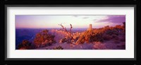 Rock formations with a river, Desert View Watchtower, Desert Point, Grand Canyon National Park, Arizona Fine Art Print