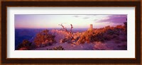 Rock formations with a river, Desert View Watchtower, Desert Point, Grand Canyon National Park, Arizona Fine Art Print