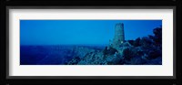 Desert View Watchtower in Blue, Desert Point, Grand Canyon National Park, Arizona Fine Art Print