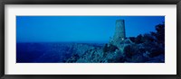 Desert View Watchtower in Blue, Desert Point, Grand Canyon National Park, Arizona Fine Art Print