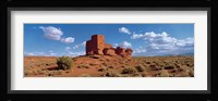 Ruins of a building in a desert, Wukoki Ruins, Wupatki National Monument, Arizona, USA Fine Art Print