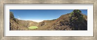 High angle view of a pond on a volcanic island, Arenal Volcano, Costa Rica Fine Art Print