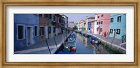 Canal, Burano, Italy Fine Art Print