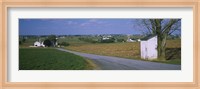 Road through Amish Farms, Pennsylvania Fine Art Print