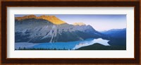 Mountains by Peyto Lake, Canada Fine Art Print