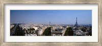 High angle view of a cityscape, Paris, France Fine Art Print