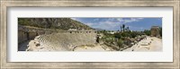 High angle view of the old ruins of an amphitheater, Myra, Lycia, Antalya Provence, Turkey Fine Art Print